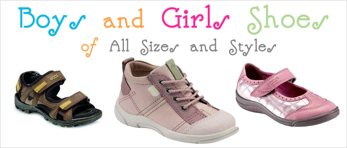 Boys and Girls Shoes of All Sizes and Types